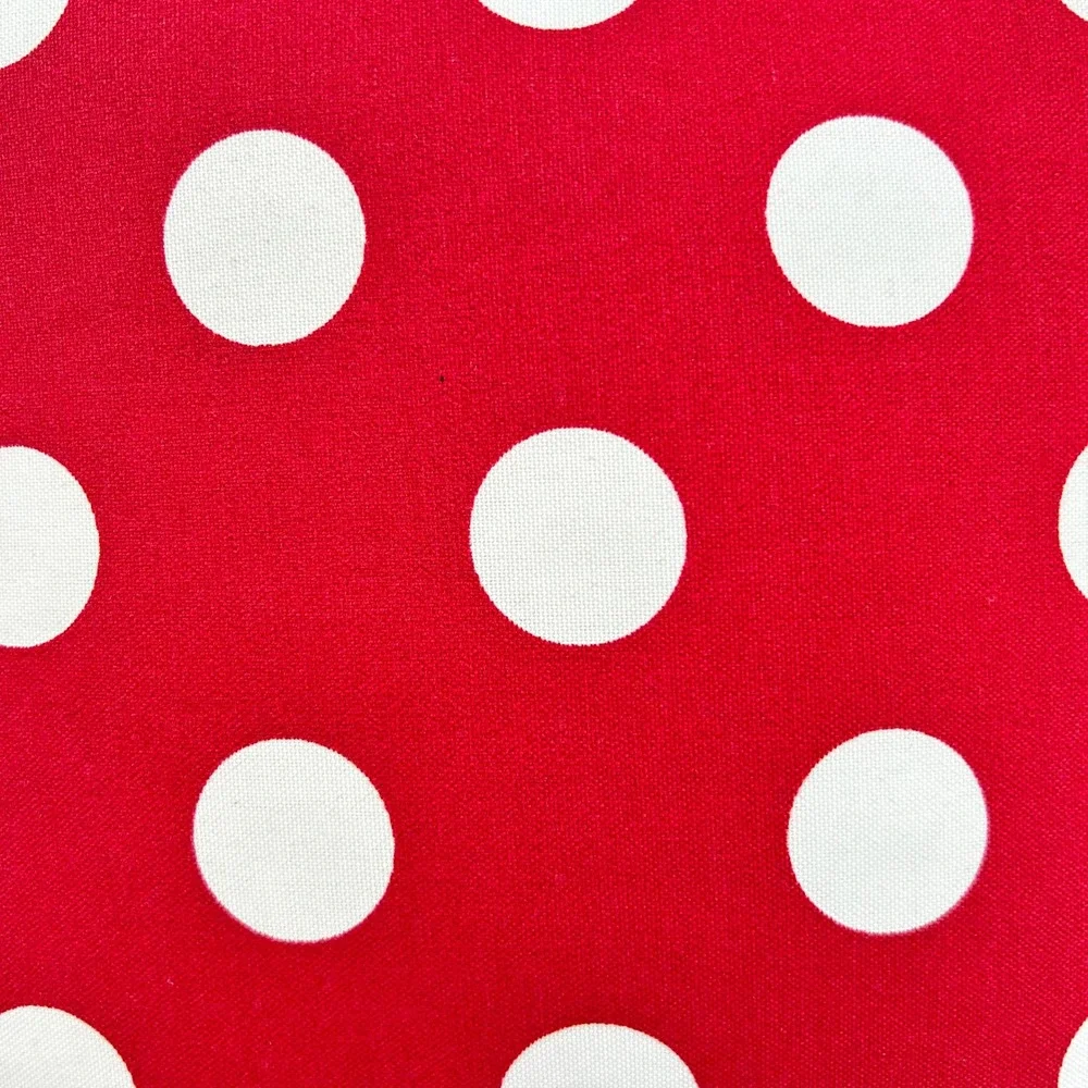 Set of 2 Pillow Perfect Red White Polka Dot Outdoor Throw Pillows 18